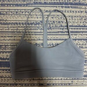 lululemon athletica Gray Strappy Light Support Sports Bra